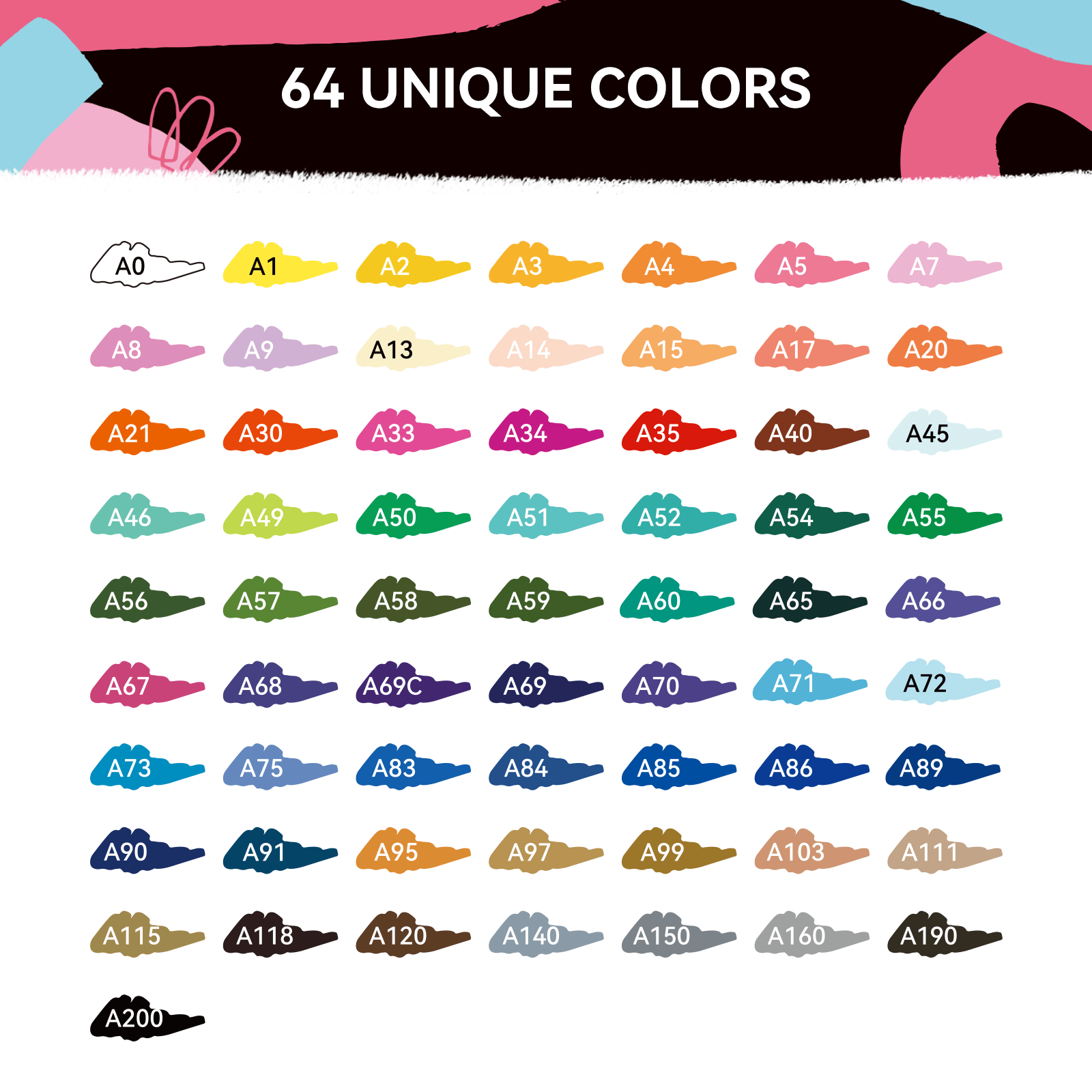 Arrtx 64 색 아크릴 페인트 펜, 브러시 및 미세 - Copic Marker Classic 리뷰 및 가격