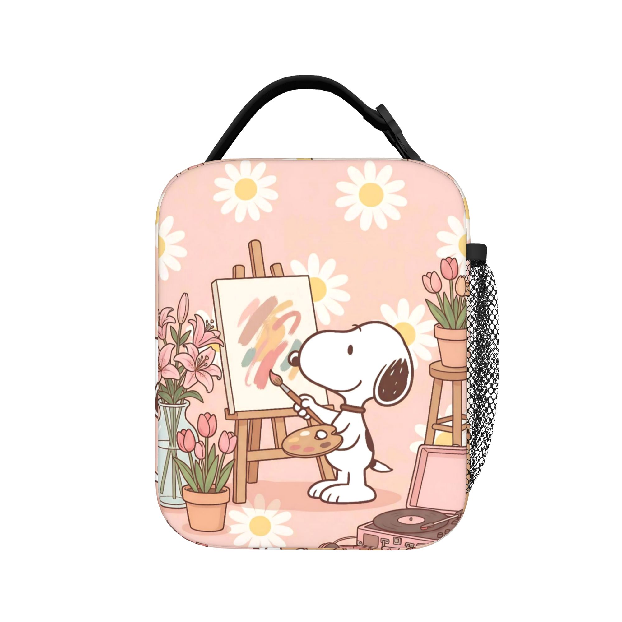 귀여운 S-스누피 그림이 있는 보온 도시락 가방 휴대용 - Tote Bag Sublimation 리뷰 및 가격